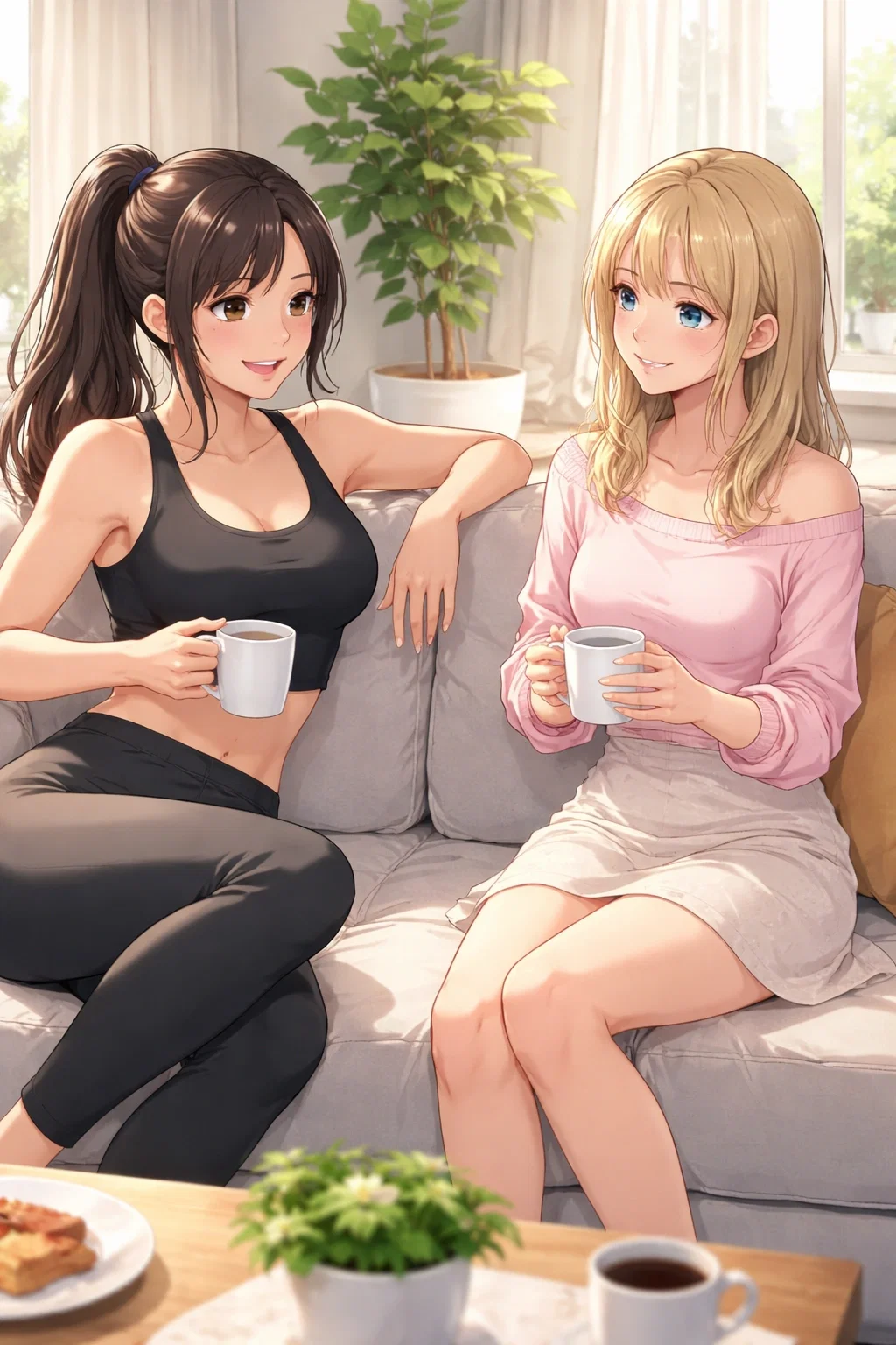 Alexandra & Emilie - Your girlfriend and her friend want to try something new with you