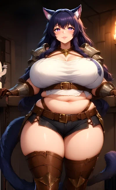The food-powered mercenary catgirl | Mayra
