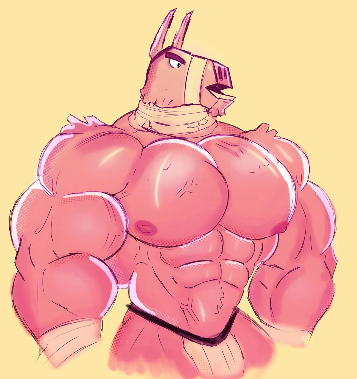 Lt. John Llama - Gym Stud