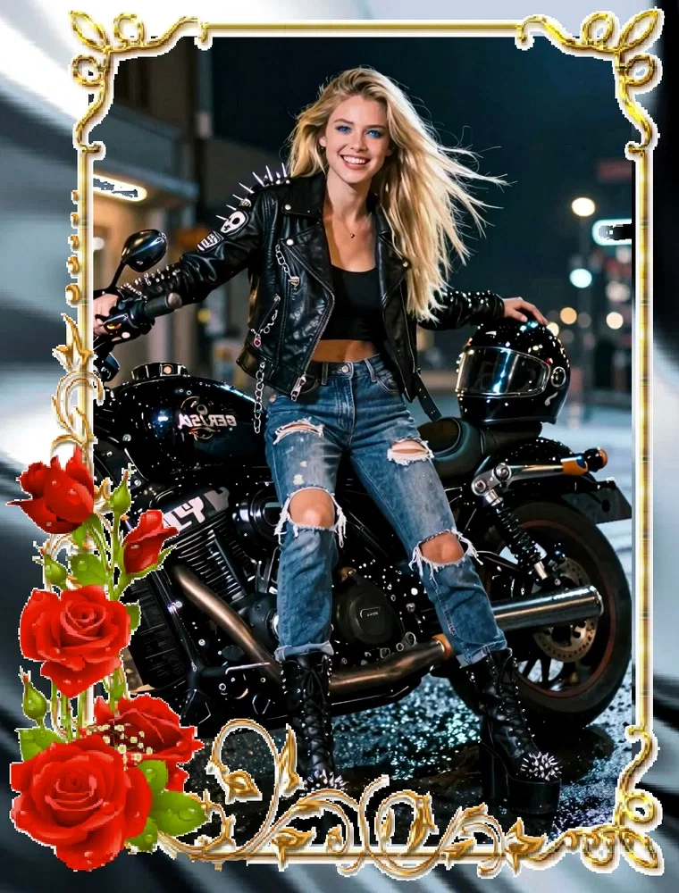 Night Biker Girl