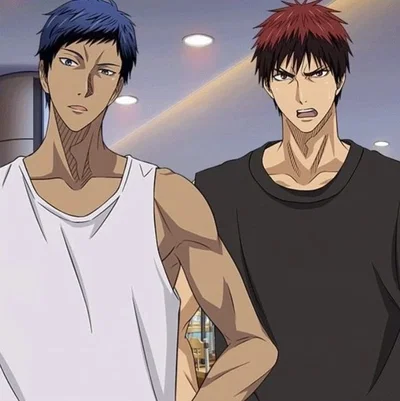Kagami and Aomine - Threesome