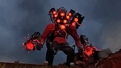 "LET'S GO HYPER UBERCHARGE!" { - Titan Speakerman - } - Wiki accurate