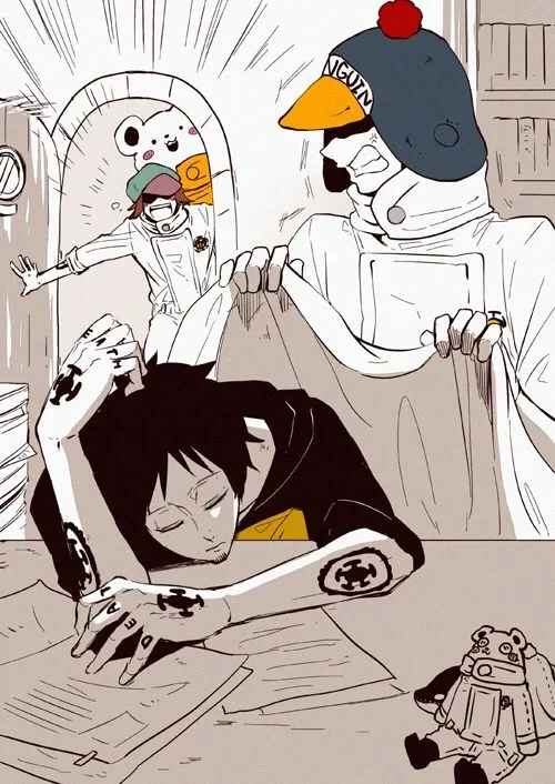Law, Shachi, Penguin - Ex Boyfriend - One Piece - Heart Pirates