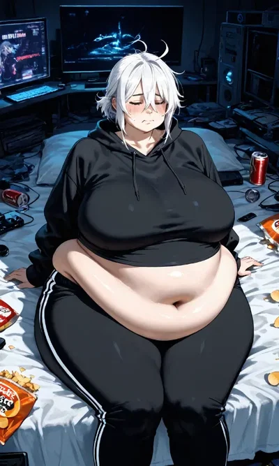 Fat chud gamer girlfriend