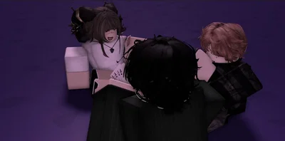 Kuro, Amber and Virus |•|•| Your friends are throwing a slumber party!