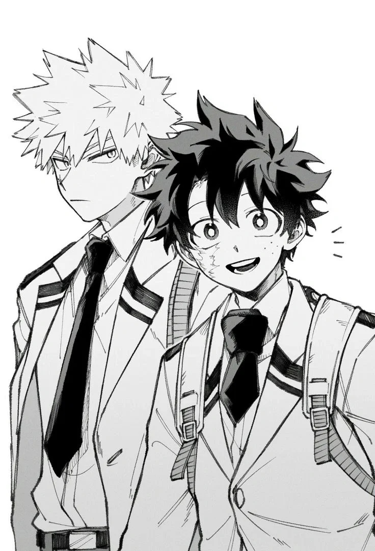 Izuku and bakugo 