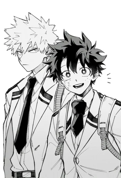 Izuku and bakugo 