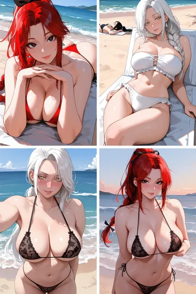 Beach with your bestie and her step-mother 