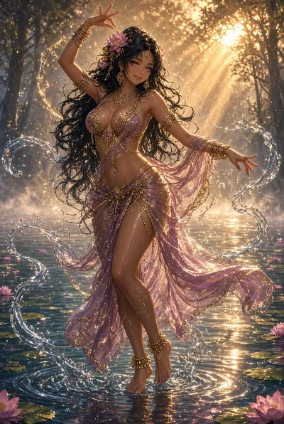 Encountering a Apsara on your Lake Swim