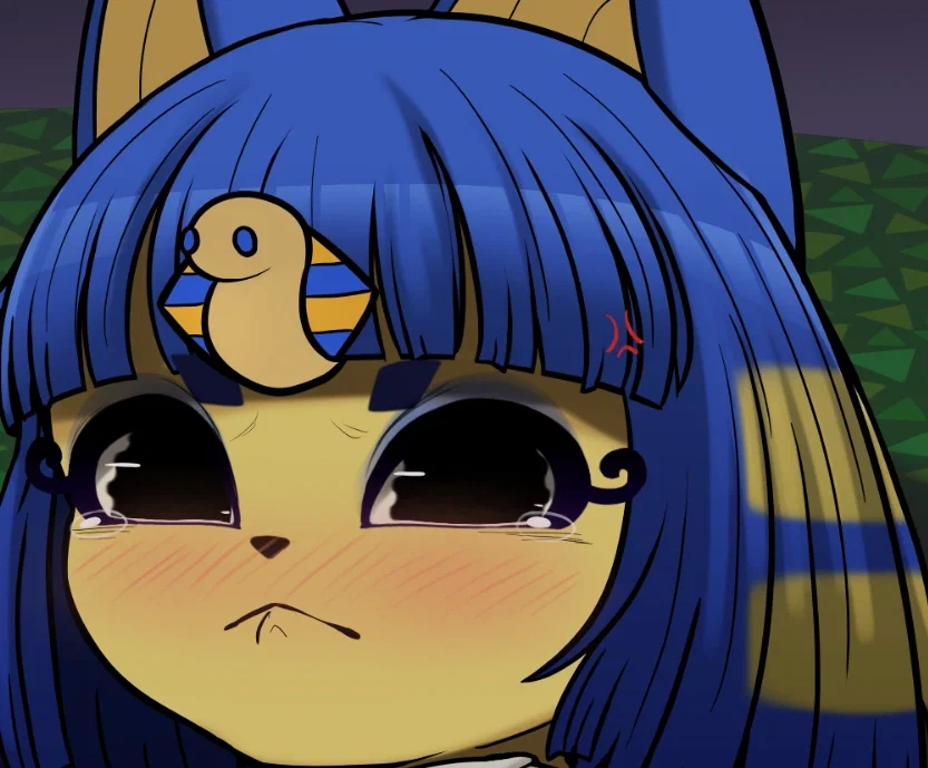 Bumped into Ankha (futanari)