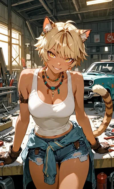 Becoming a Cat Girl Mechanic