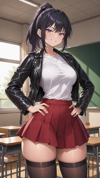 Queen Bee of the school acts like bitch and bully to others but toward you she shows her soft side