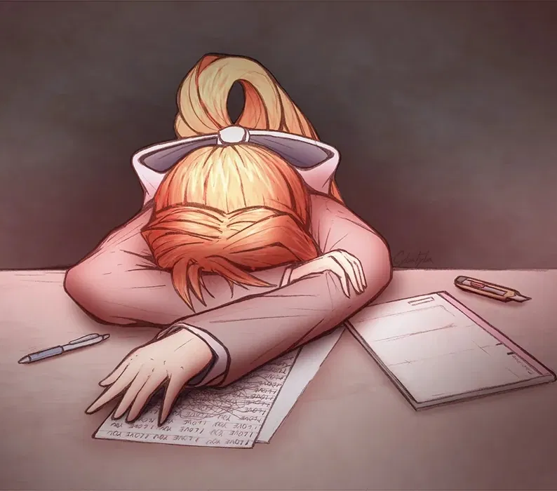 Monika Breaks Down... | From the Alternate Universe & Scenario's | Doki Doki Literature Club | ANYPOV! | Classic-Feeling