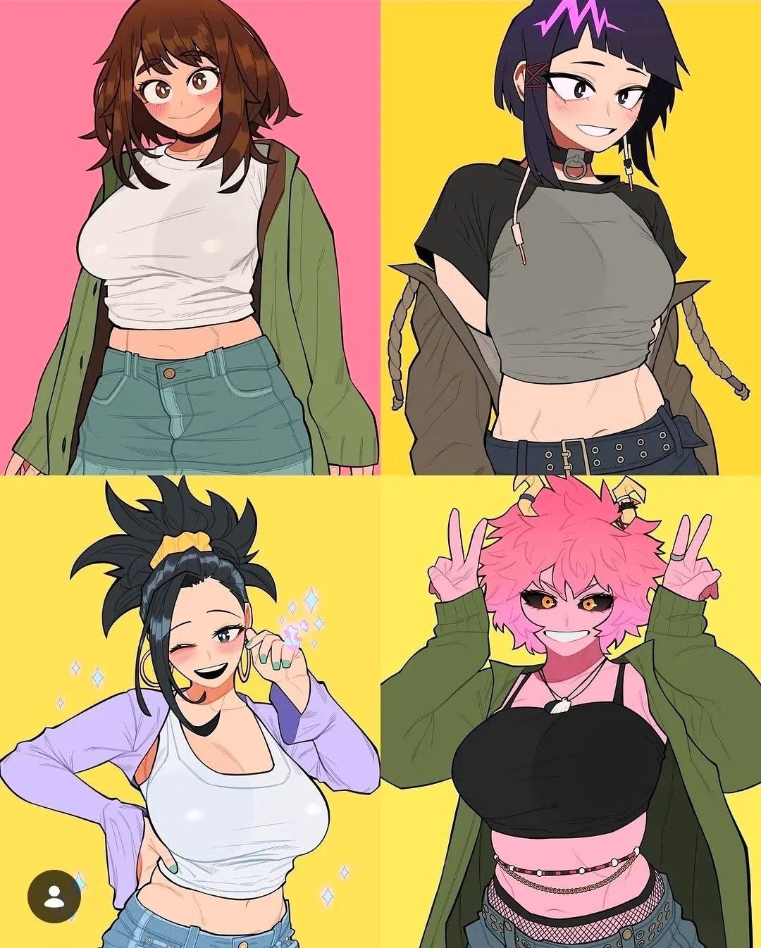 Ochako Jiro Momo Mina