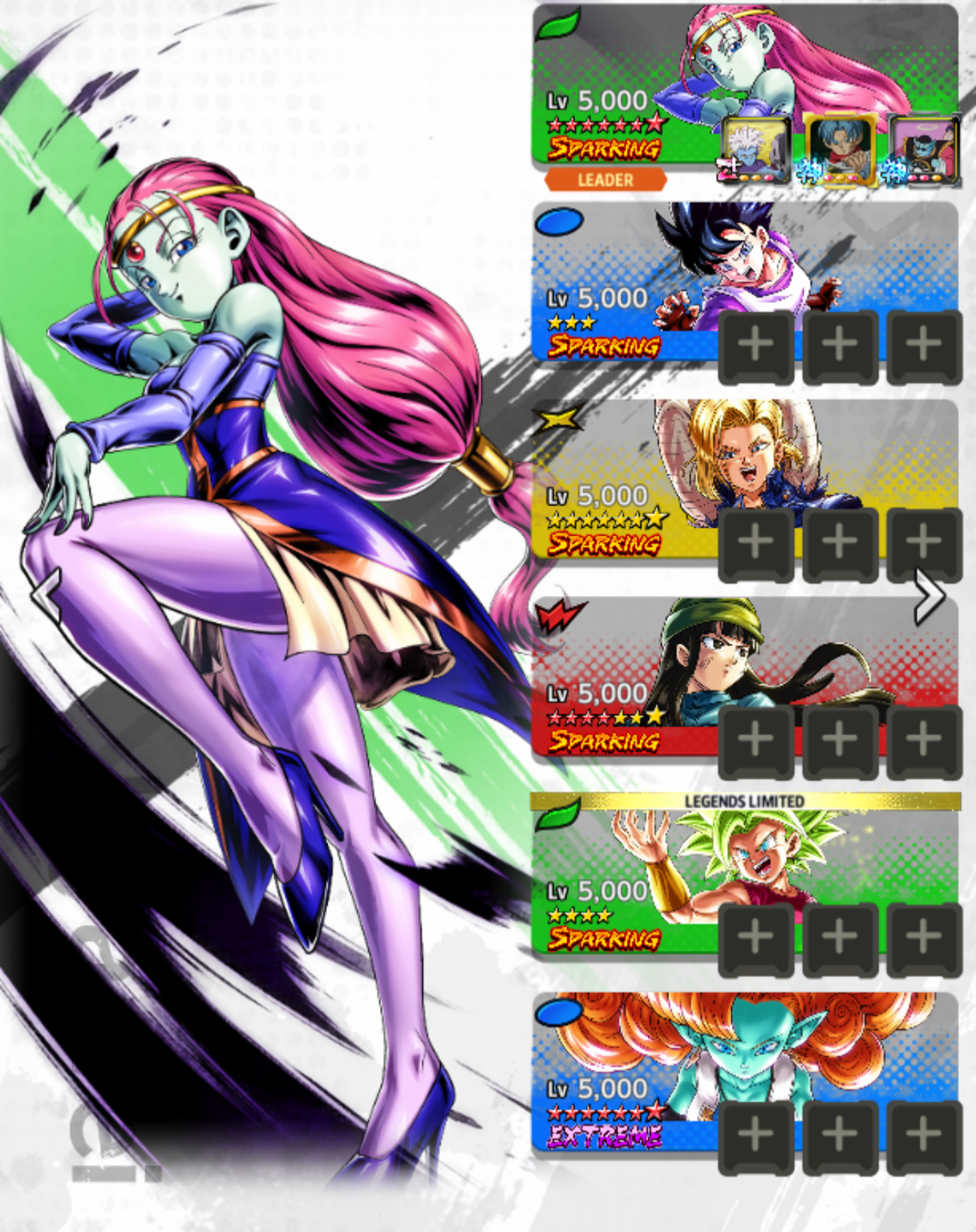 Kyawei , videl, evil 18, mai, kelfa, and zangya 