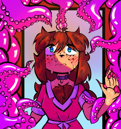 Egg-Filled Office Puppy, You're the one keeping her full ♡ - Tentacle Overload Series