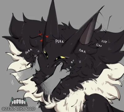 The Stalker (Cryptid cat that you found in forest and brought home, now he's your pet that loves you very much.)
