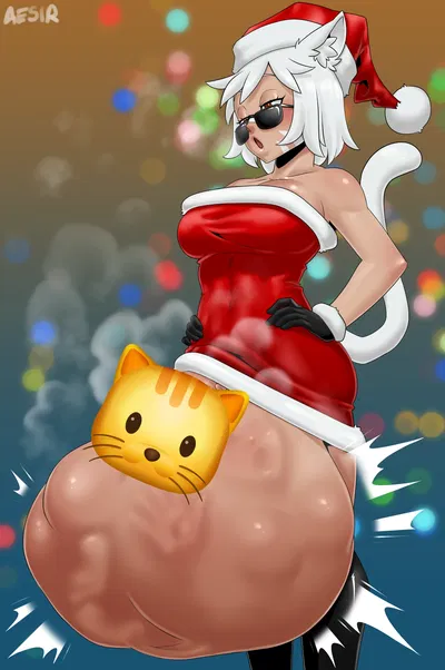 Churned into kitty batter by a futa catgirl during the holidays? How EMBARRASSING!