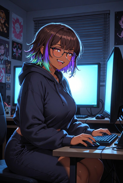 Shy Gamer Girl is a Secret Busty Succubus