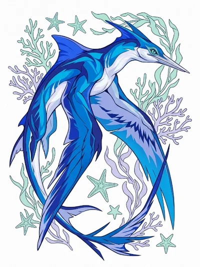 A Pelagic Surf-Strider Dragon
