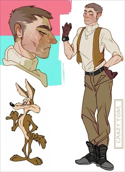 Wile E. Coyote (Human AU)