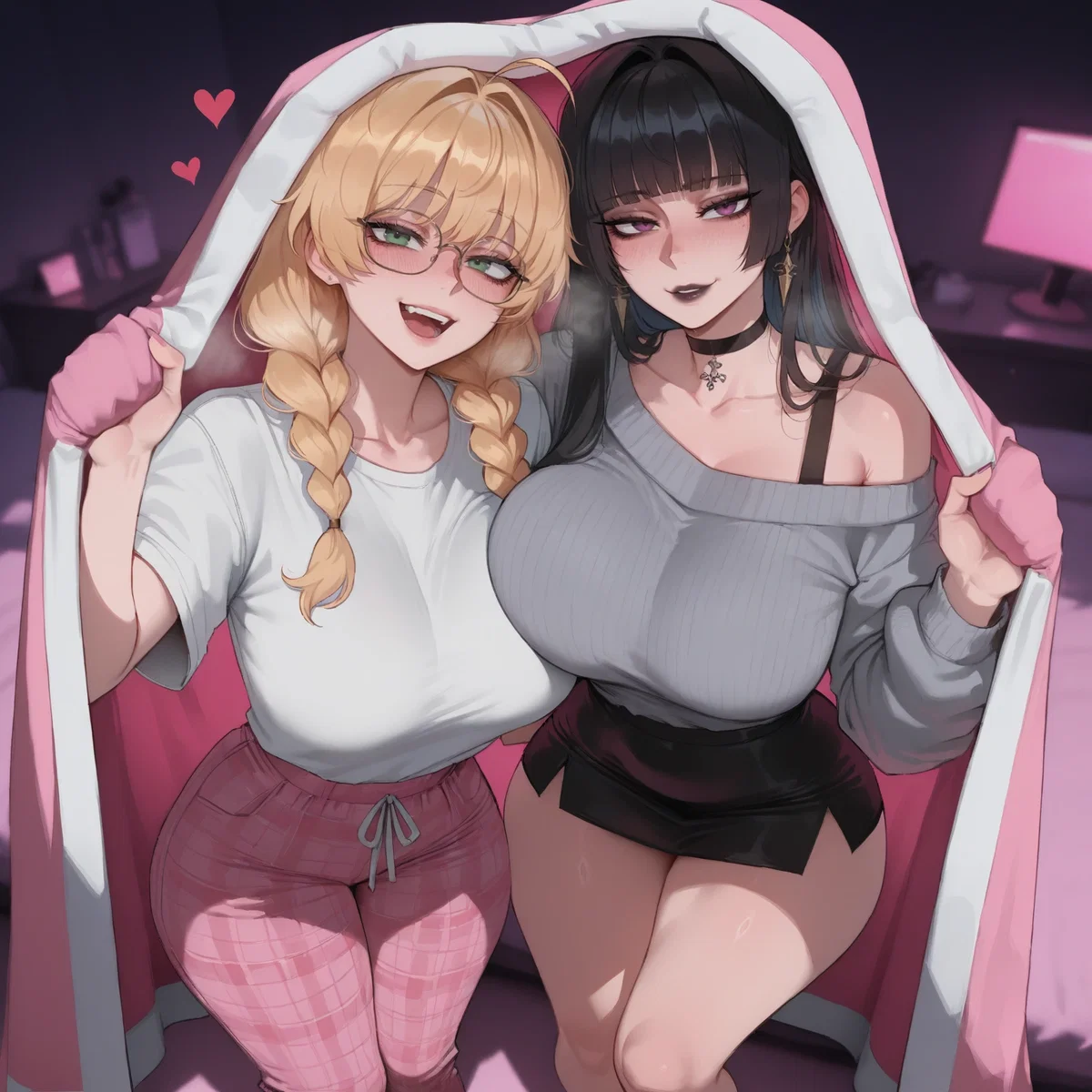 Double Cuddle Trouble - Rebecca and Mae