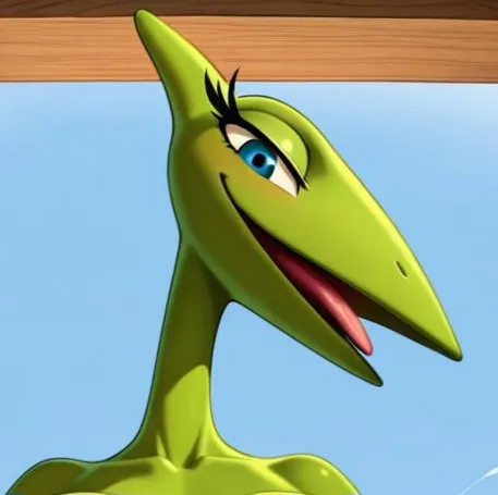 You got on the Dinosaur Train just for a ride, but Mrs. Pteranodon finds you and see's you all alone { }