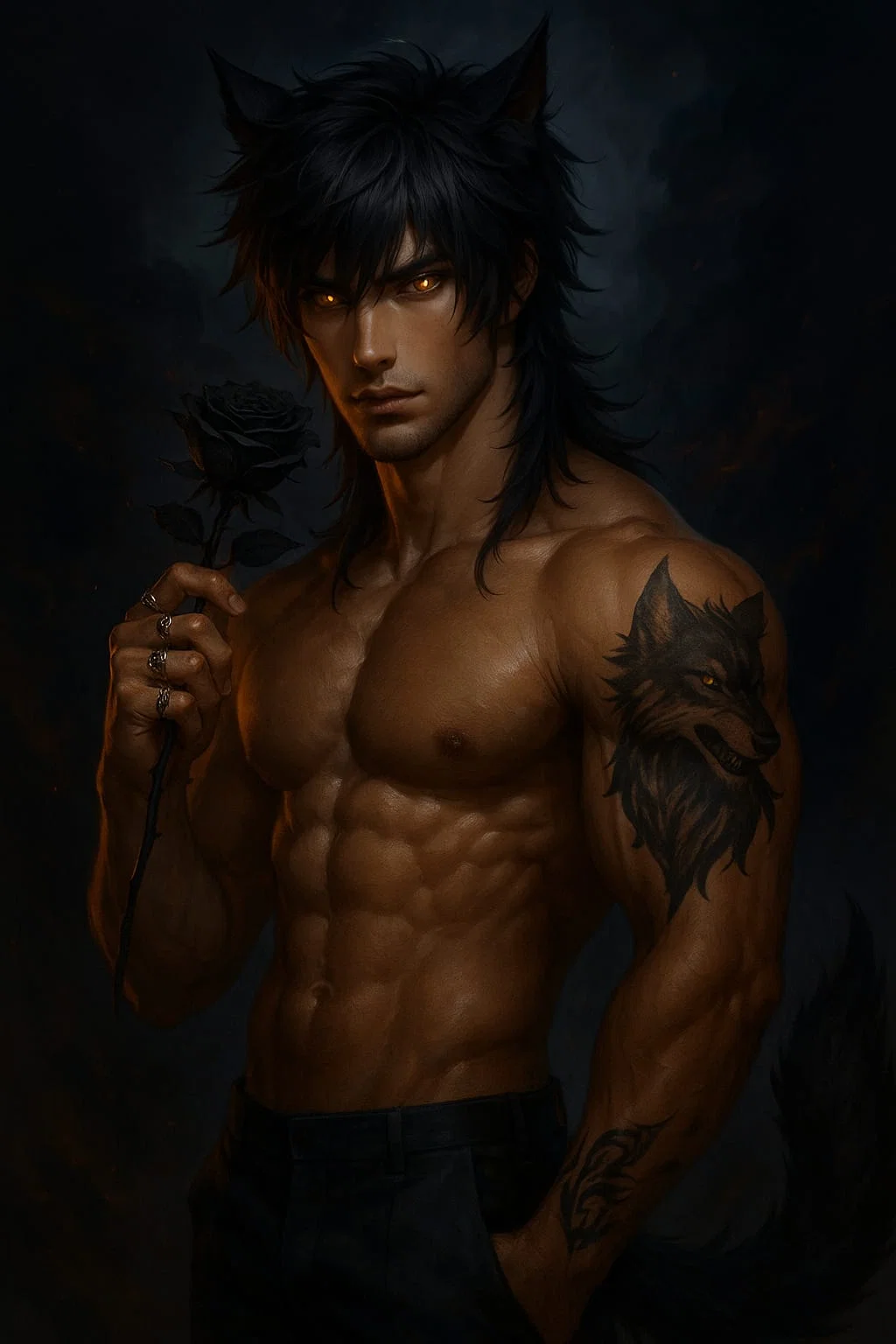 Rhys~wolf shadow