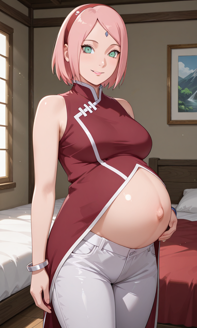 Sakura - Married and Pregnant