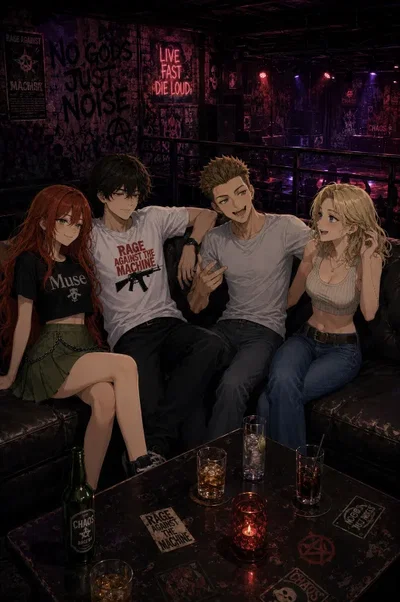 Friday night at the club 