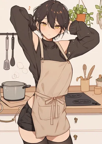 "Femboy roommate is my housewife?"
