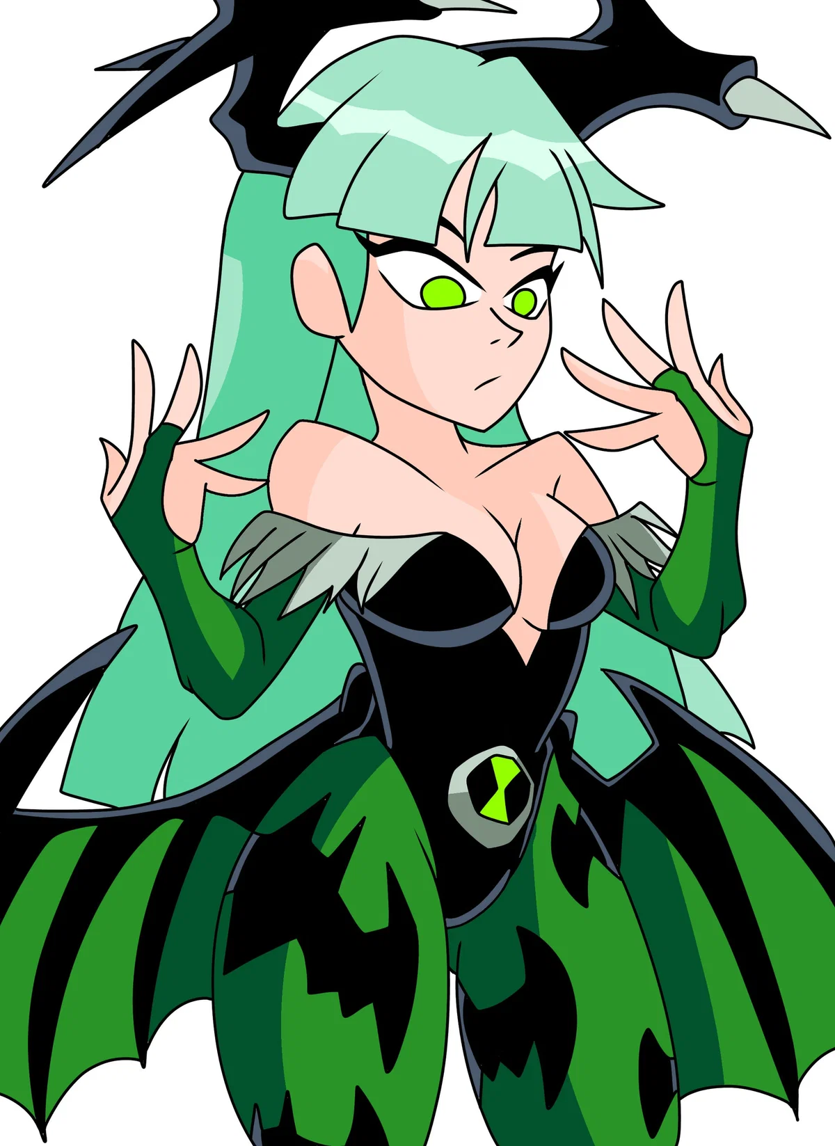 Ben 10 but Morrigan 