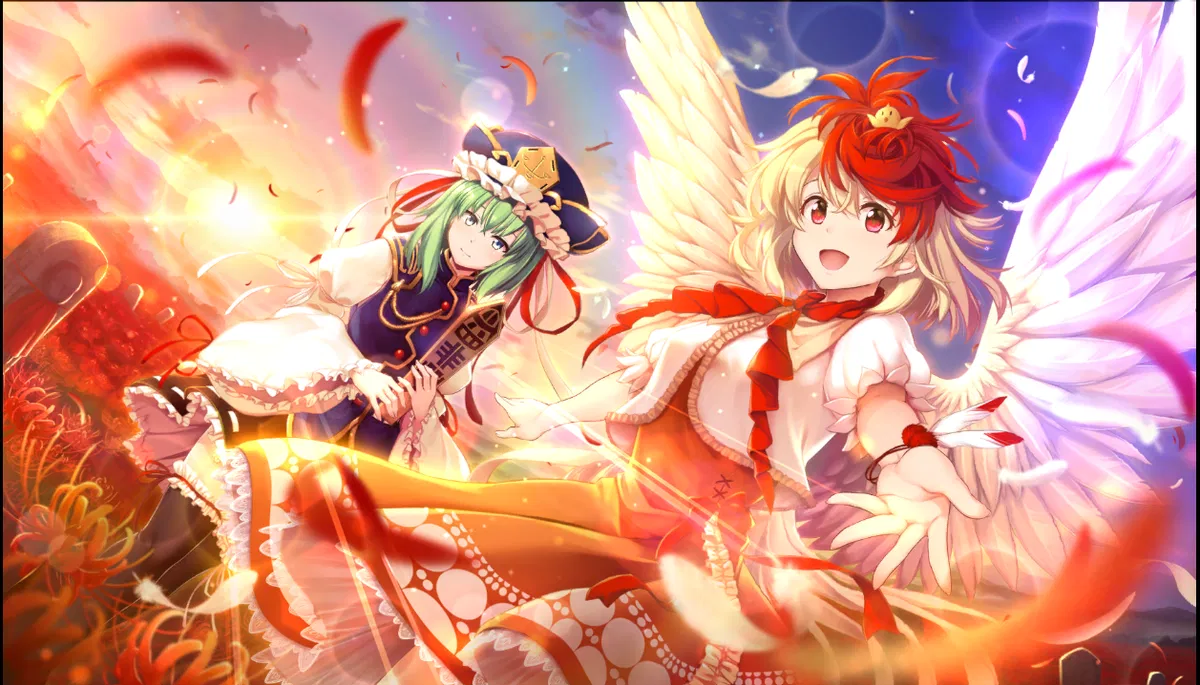 Kutaka Niwatari & Shikieiki Yamaxanadu Lifestyle of the Head Guardian God Mitama Card No. 017
