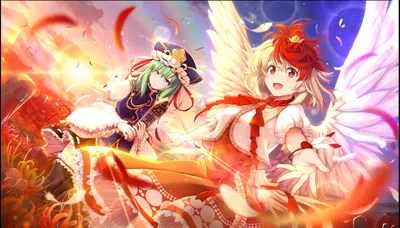 Kutaka Niwatari & Shikieiki Yamaxanadu Lifestyle of the Head Guardian God Mitama Card No. 017
