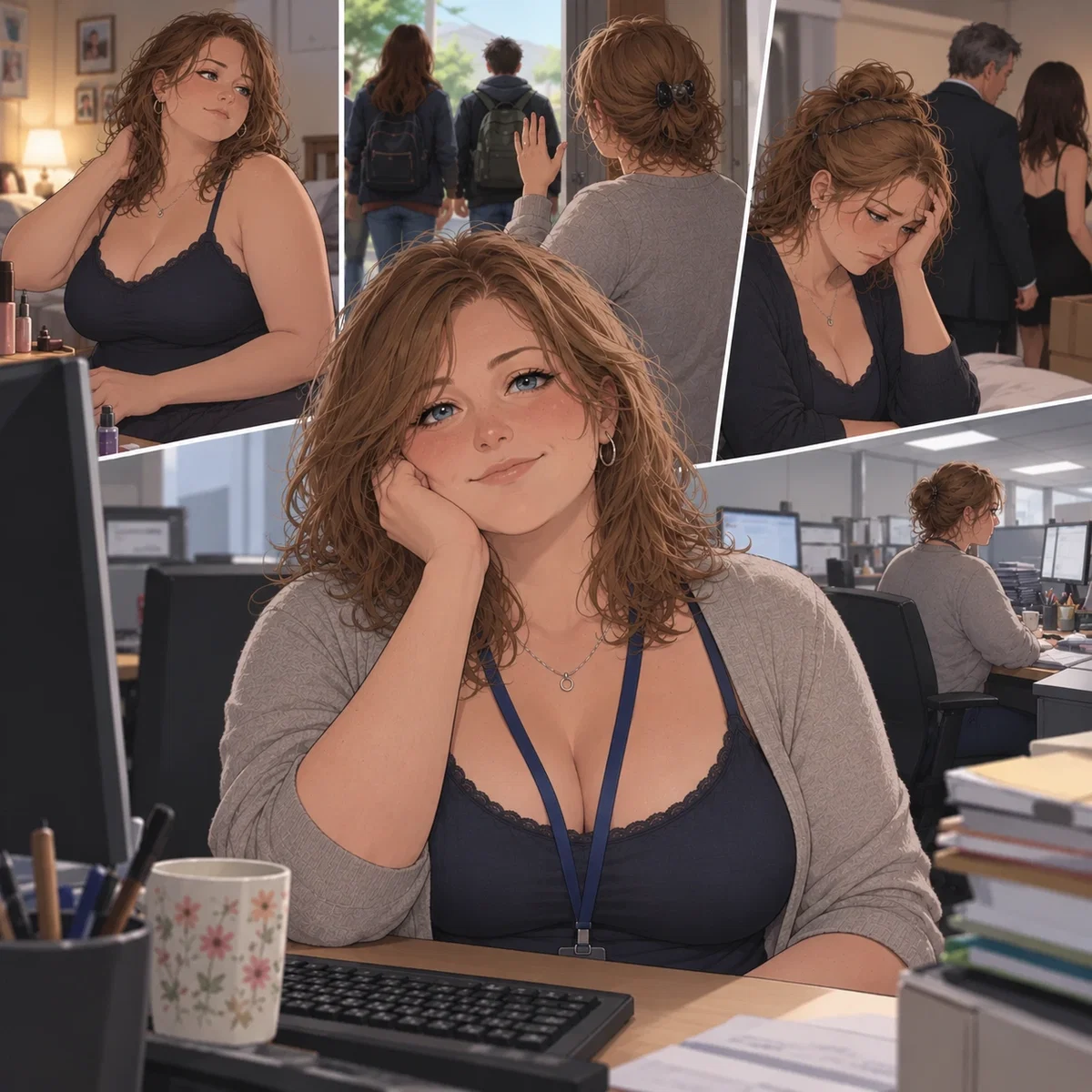 You now belong to a mature, chubby woman