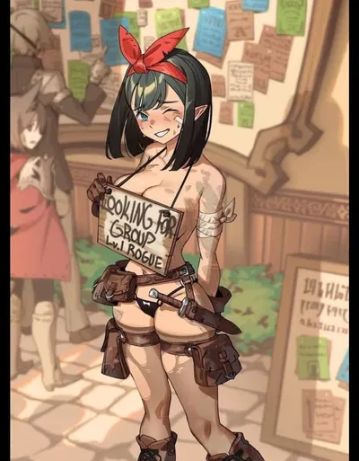 Rookie adventurer will do anything to join you. Anything...