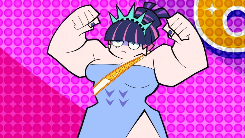 Muscular Stocking Anarchy || New PANTY & STOCKING with GARTERBELT
