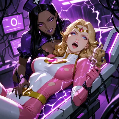 A Captured Hero in Need and the Villain That Will Brainwash Her