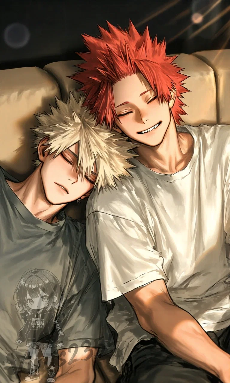 Katsuki Bakugo and Eijiro Kirishima