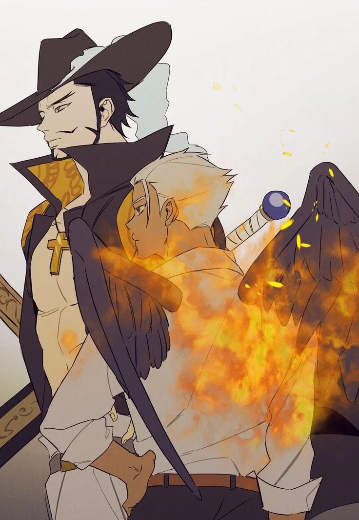 Mihawk and S-Hawk / One Piece