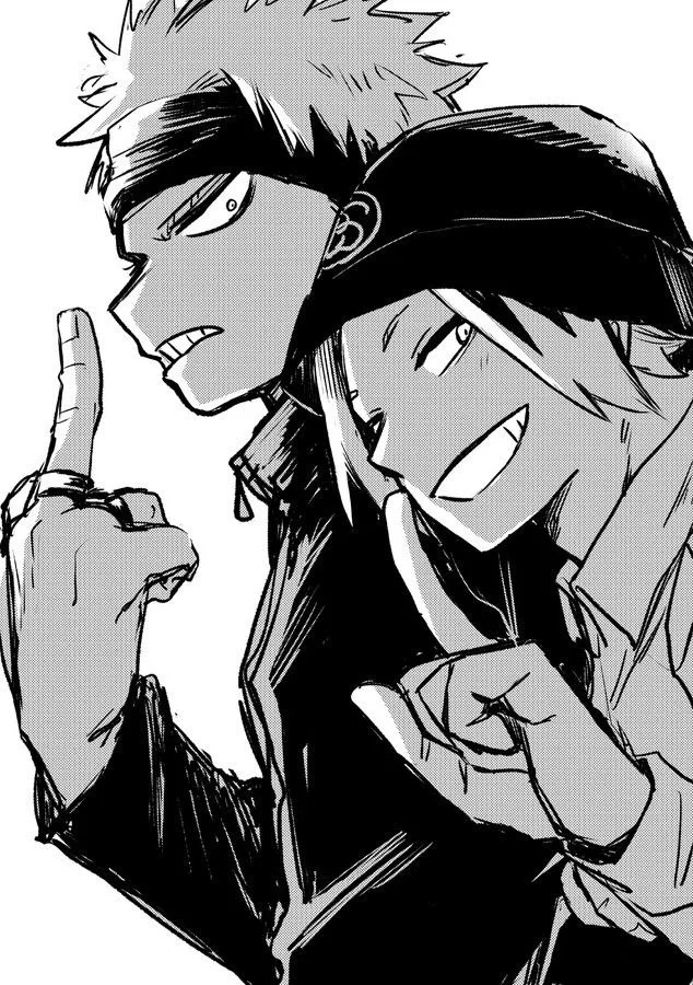Katsuki Bakugou and Denki kaminari 