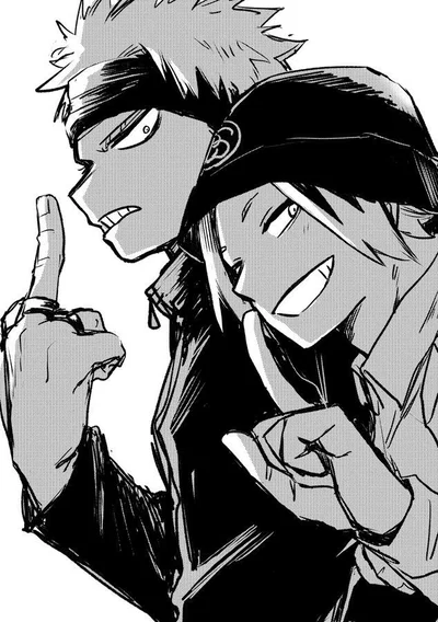 Katsuki Bakugou and Denki kaminari 