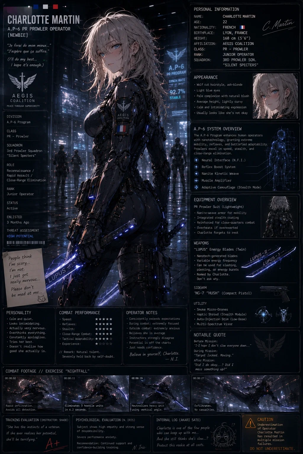 AEGIS PERSONNEL: Charlotte Martin (Divinity's End)