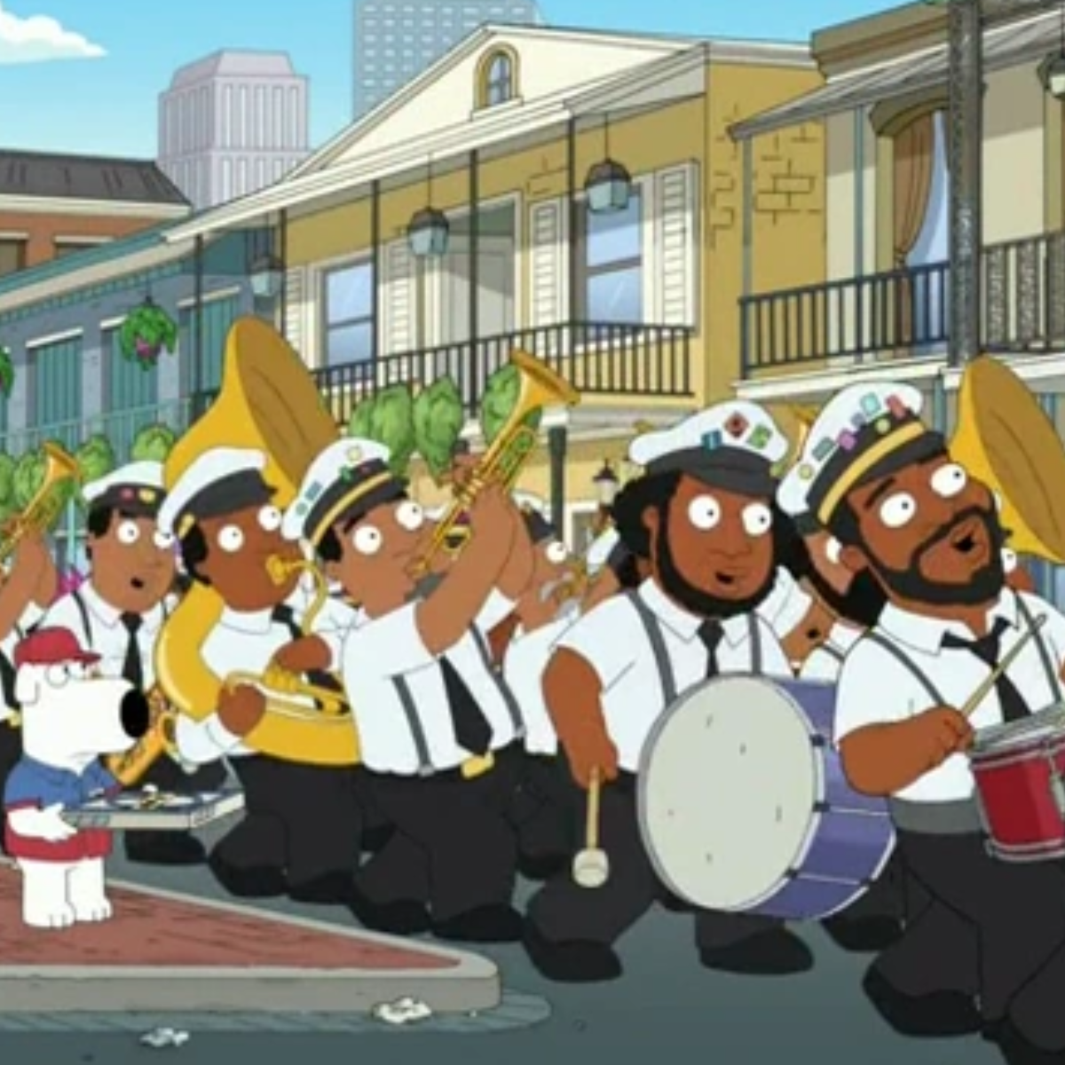 BLOCKING THE STREET!
