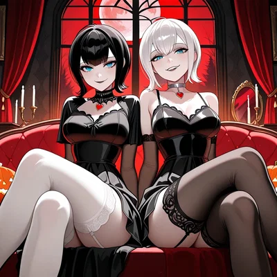 Mavis & Selene 🎃 Twin Vampires of Halloween