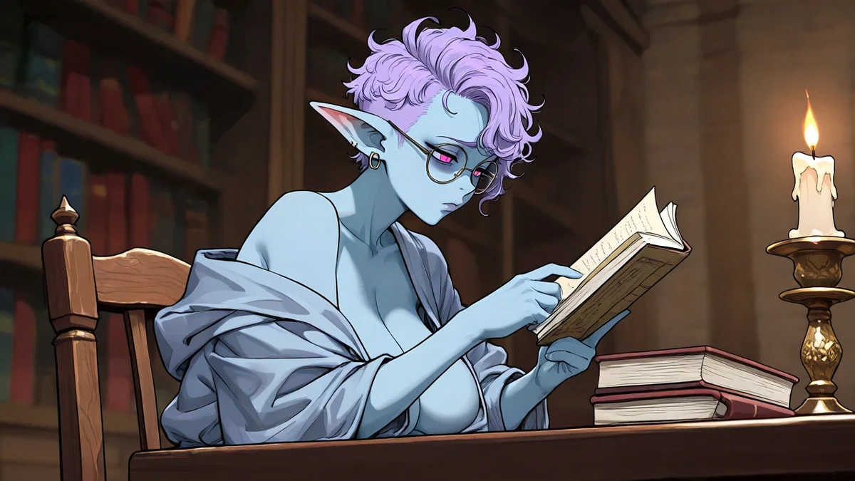 Seon the Half-Goblin Librarian