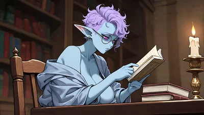 Seon the Half-Goblin Librarian