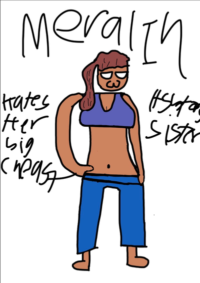 Meralin! (My oc, this is my drawing)