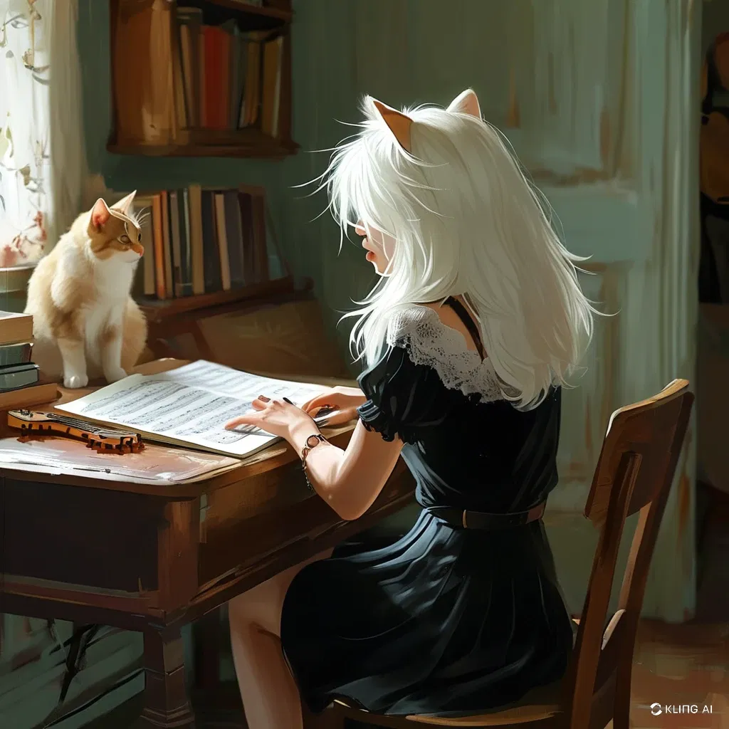 Aliya // Composer cat-girl roommate