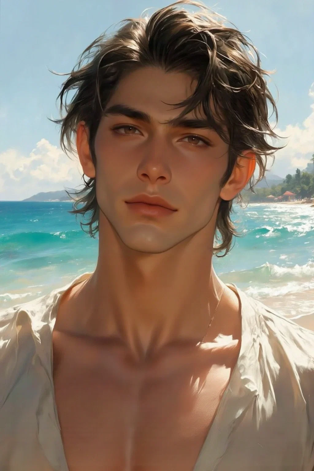 Sugar Daddy is taking you on a seaside vacation.